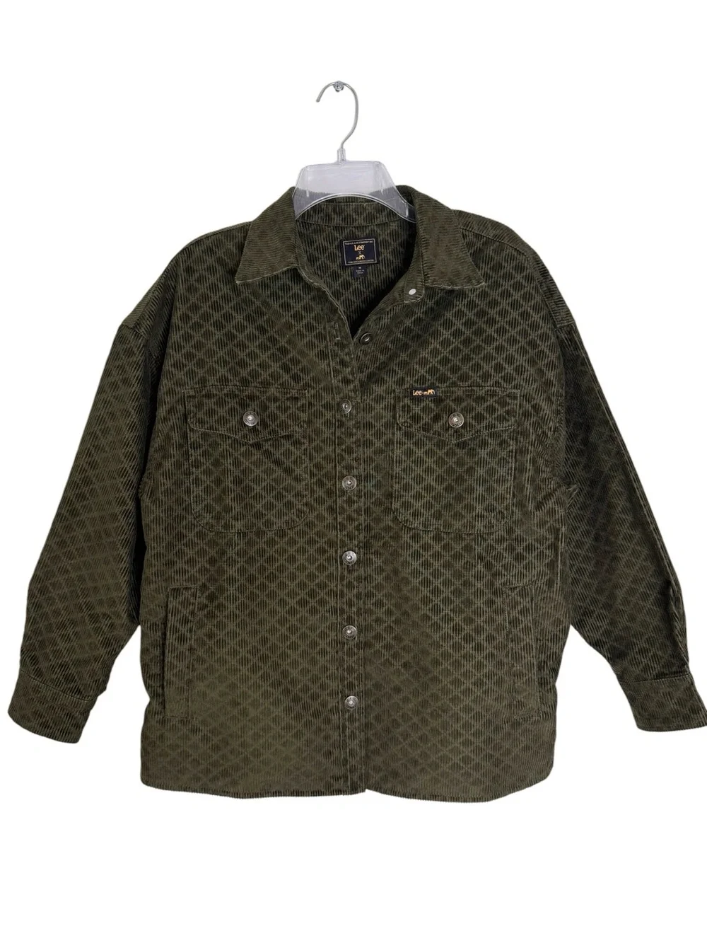Lee x The Brooklyn Circus Cordoroy Quilted Overshirt Jacket Kale Green Size M